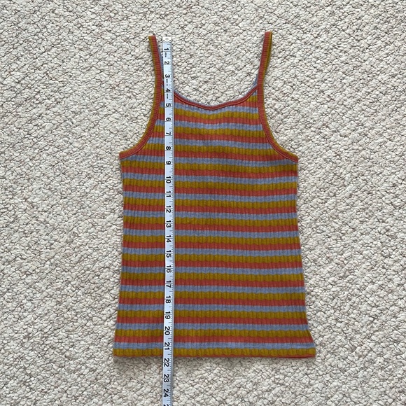 Madewell NWT multi color striped tank top - Picture 6 of 8
